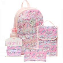 Promotional Unicorn Students Girls Backpack School Bags Set Kids